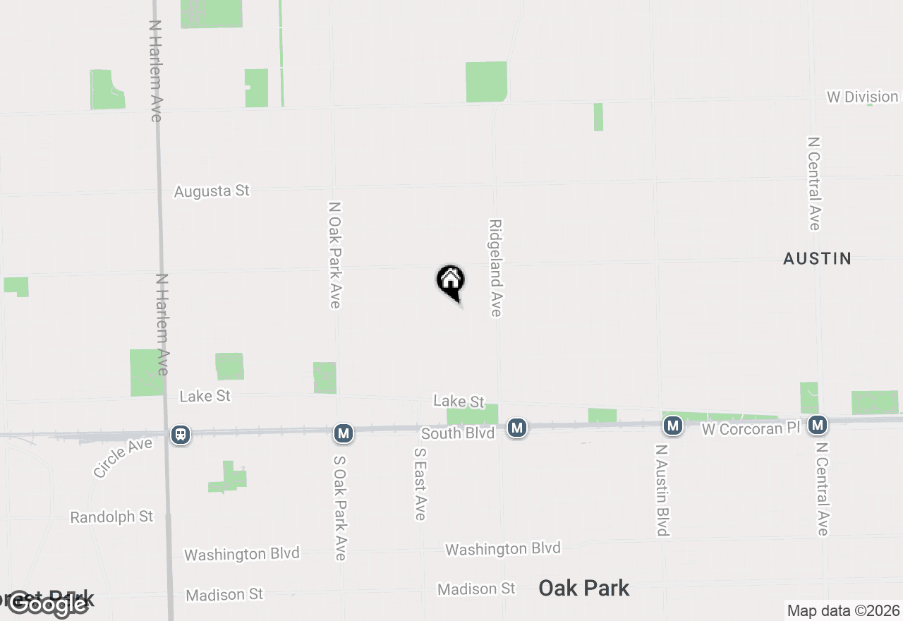 Map of 320 N Scoville Avenue, Oak Park, IL 60302