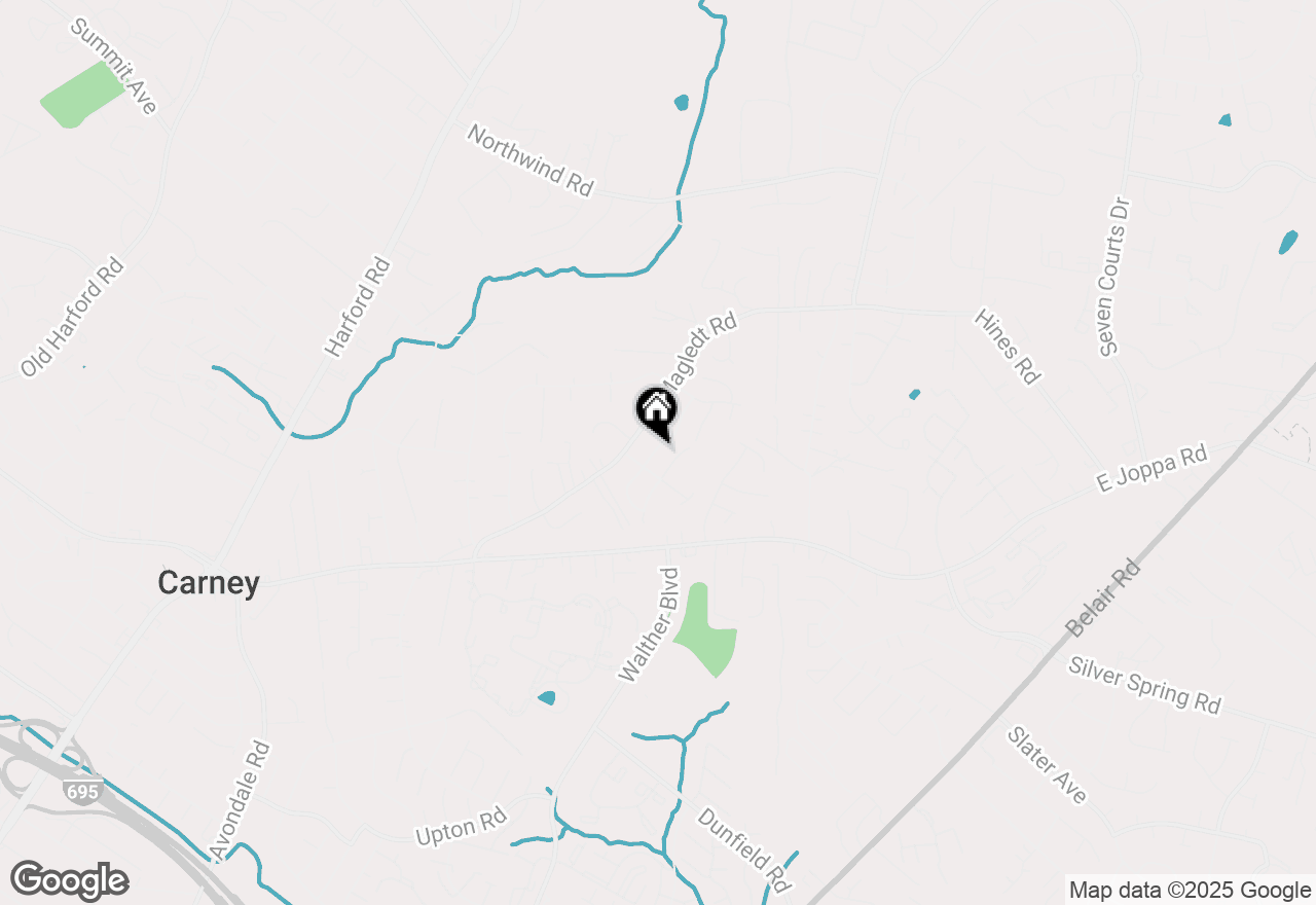 Map of 9729 Denrob Court, Baltimore, MD 21234