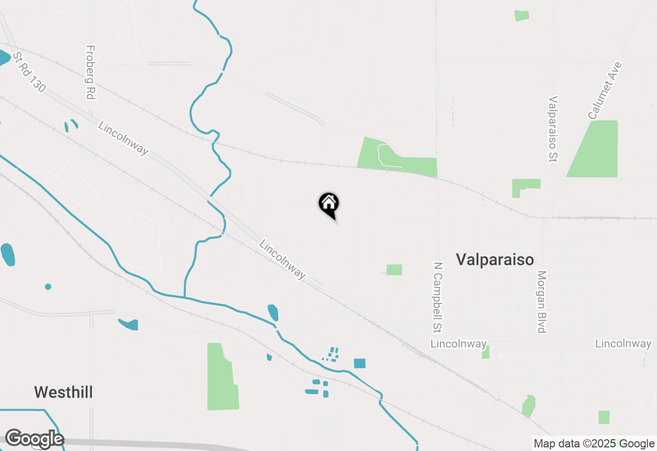 Map of 705 George Street, Valparaiso, IN 46385