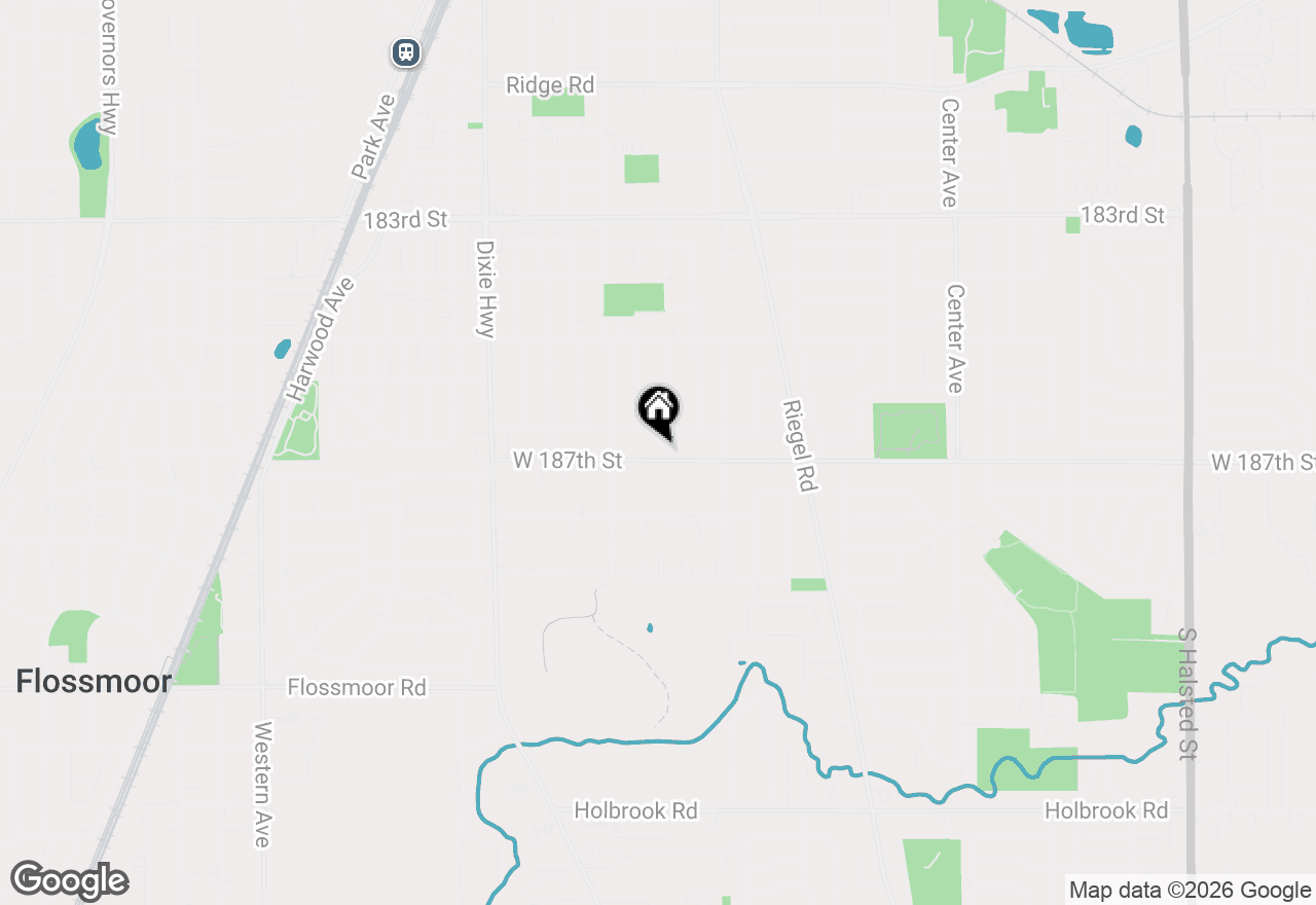 Map of 1710 187th Street, Homewood, IL 60430