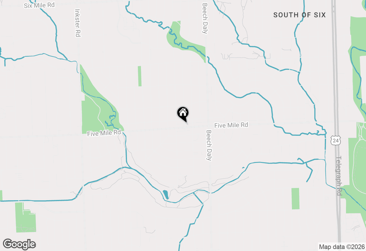 Map of 26106 Five Mile Road, Redford, MI 48239