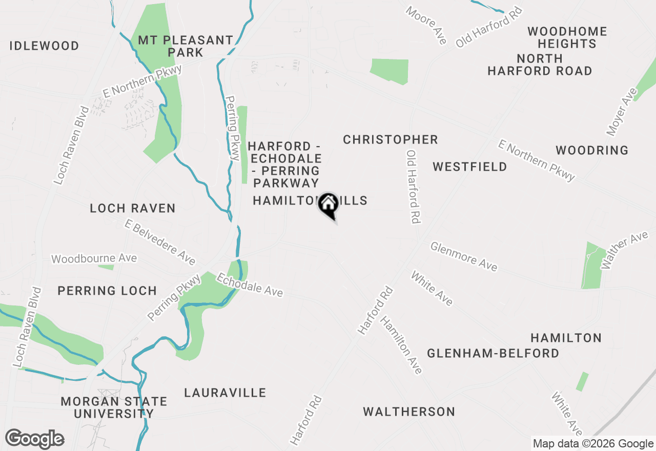 Map of 5607 Fair Oaks Avenue, Baltimore, MD 21214