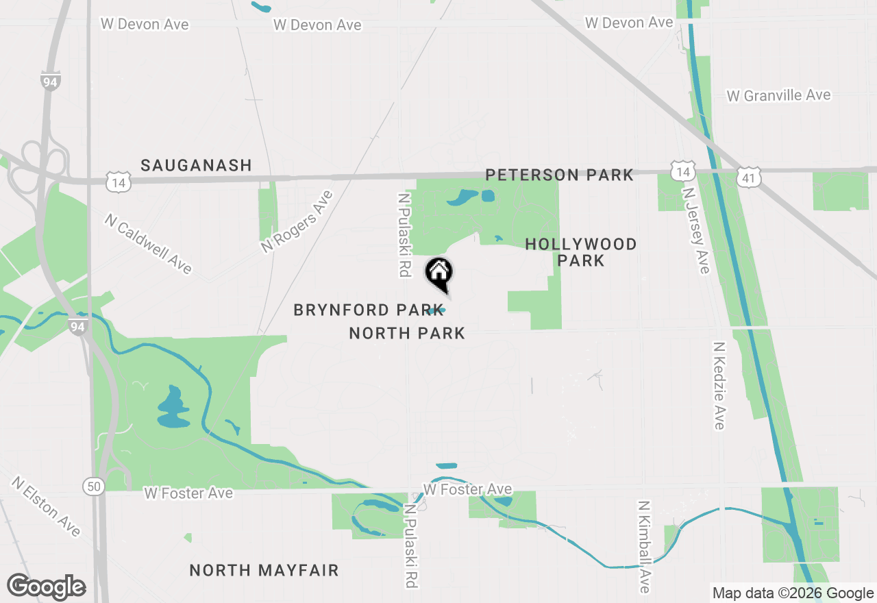 Map of 3940 W Bryn Mawr Avenue #203, Chicago, IL 60659