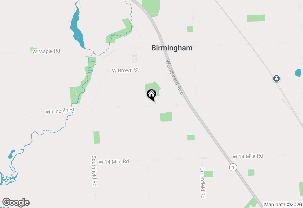 Map of 191 E Lincoln Street, Birmingham, MI 48009