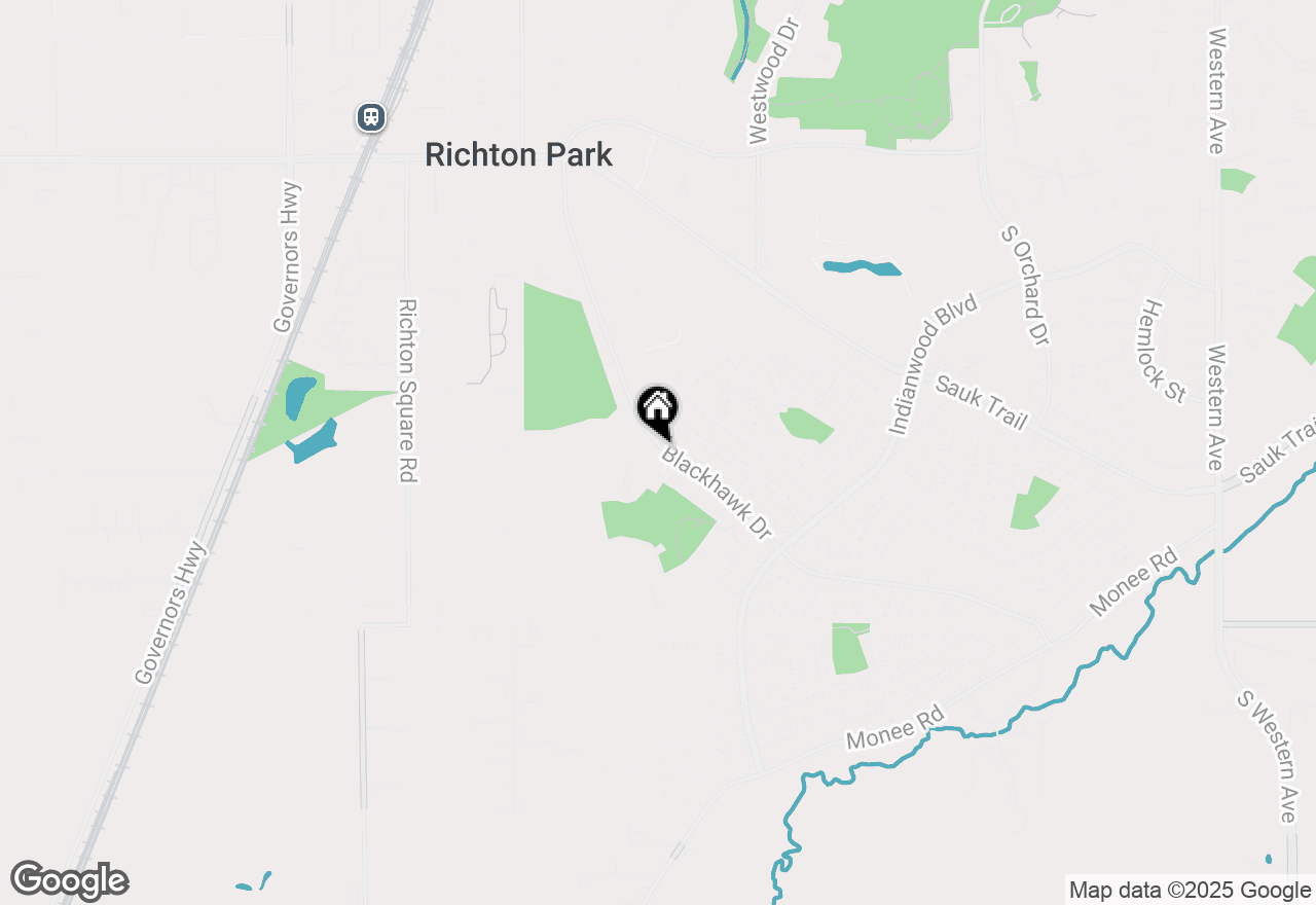 Map of 261 Blackhawk Drive, Park Forest, IL 60466