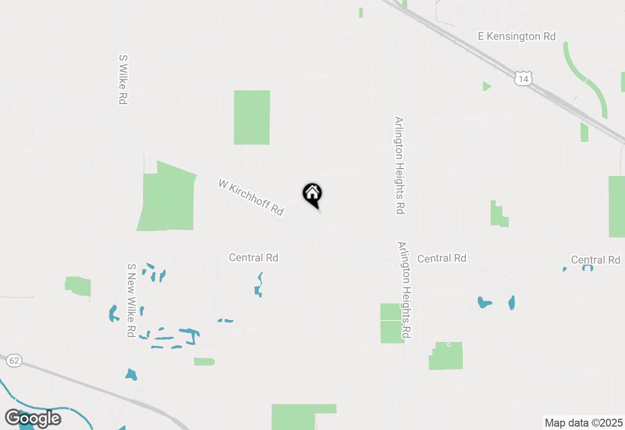 Map of 822 S Mitchell Avenue, Arlington Heights, IL 60005