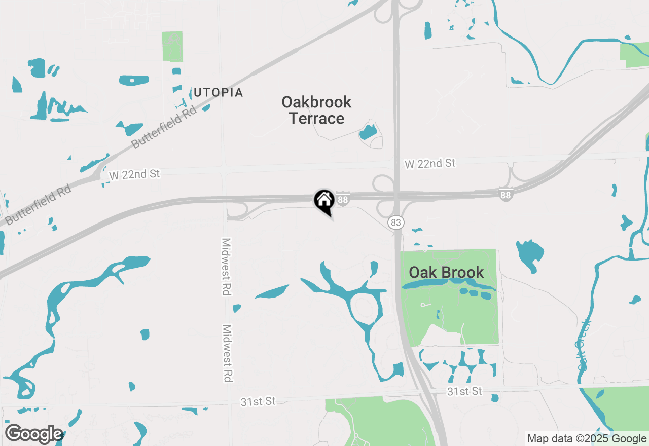 Map of 6 Victoria Court, Oak Brook, IL 60523