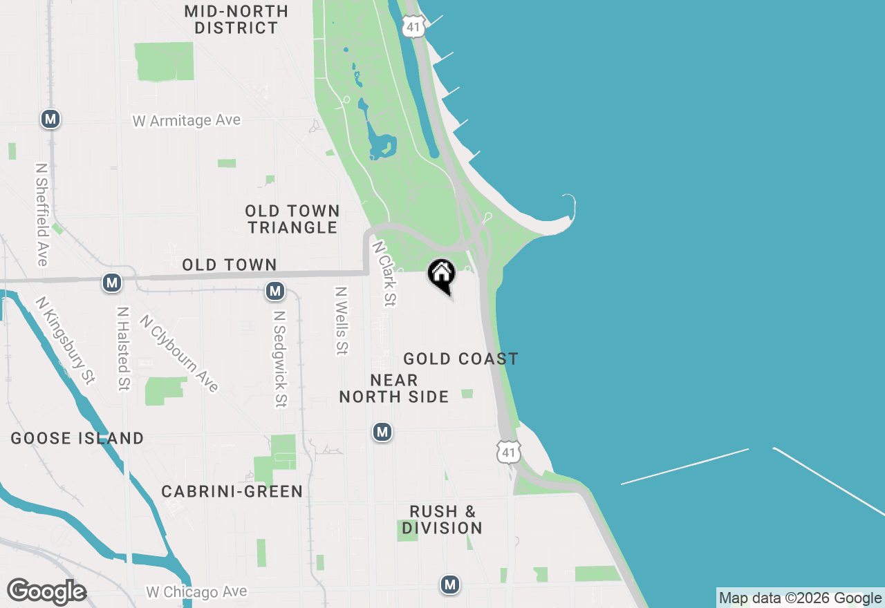 Map of 1501 N State Parkway #23F, Chicago, IL 60610