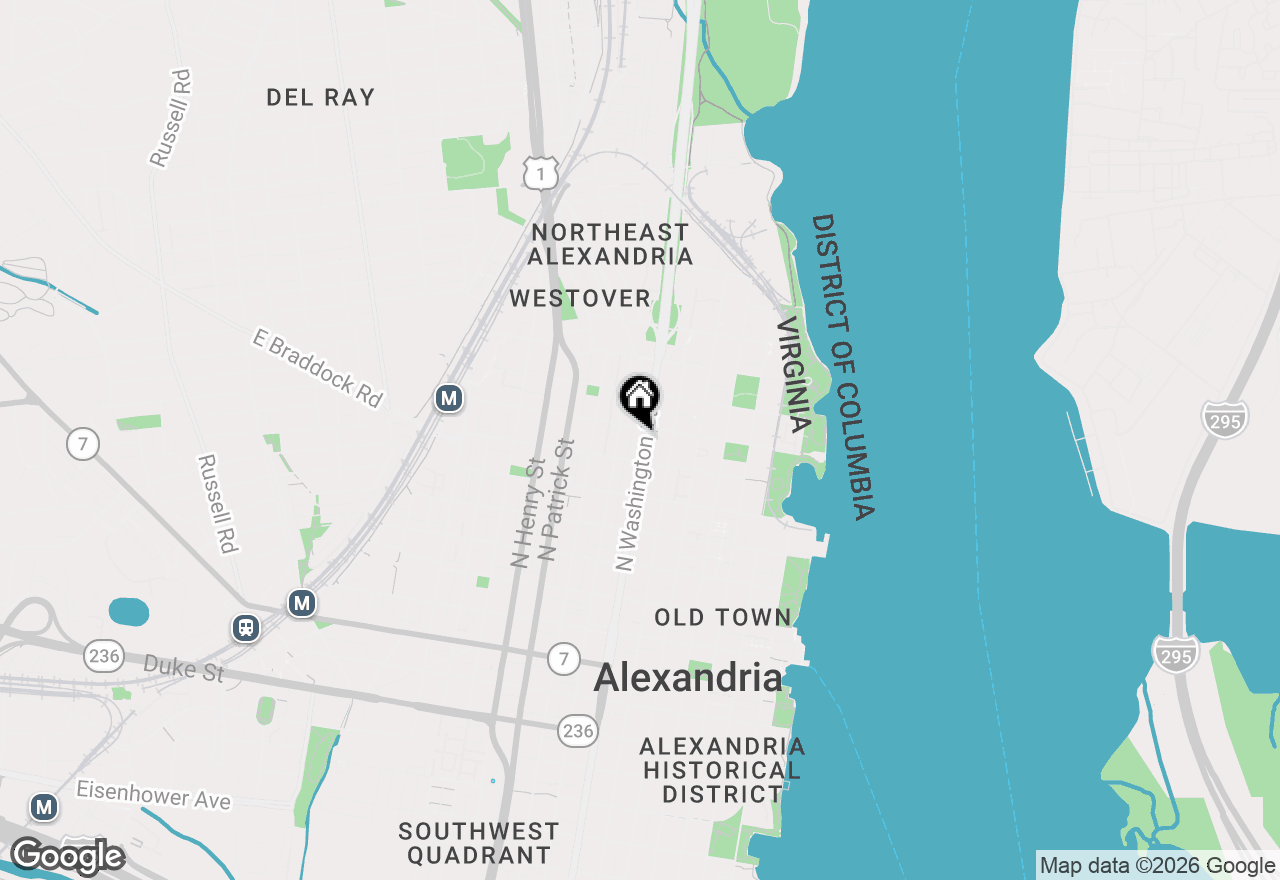 Map of 724A N Washington Street, Alexandria, VA 22314