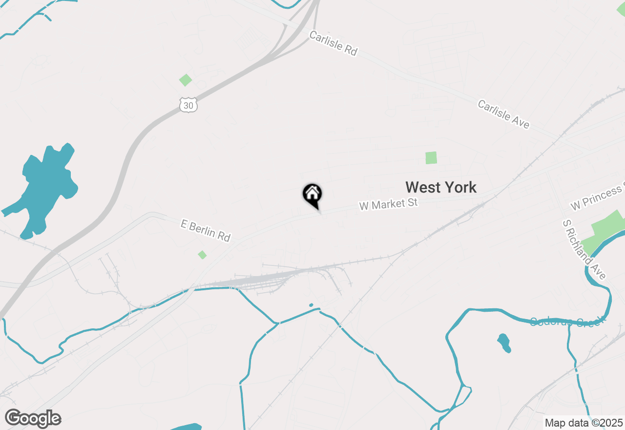 Map of 1938 W Market Street, York, PA 17404