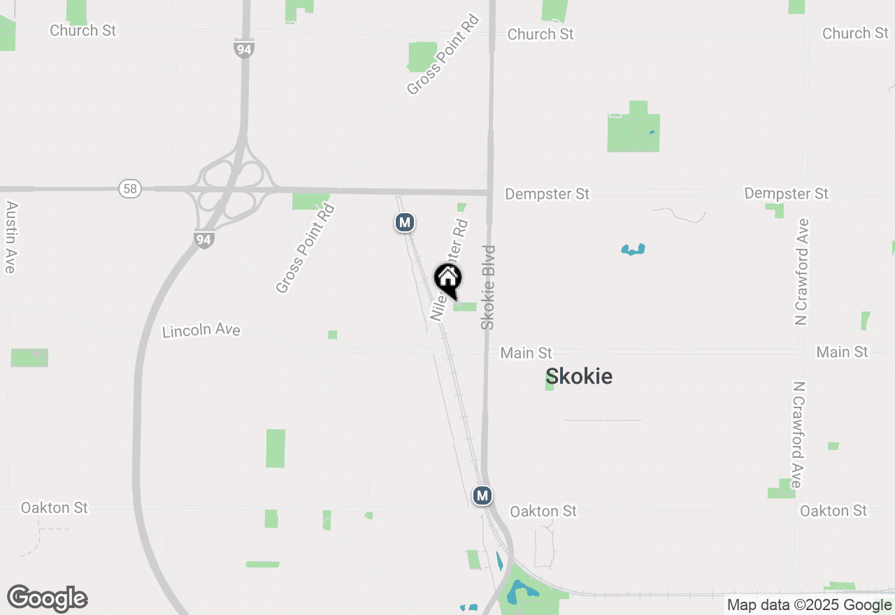 Map of 4858 Lee Street #2B, Skokie, IL 60077