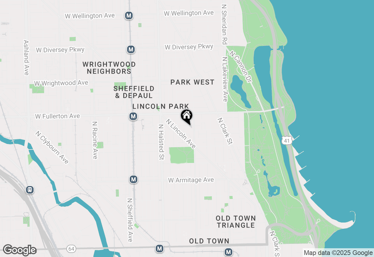 Map of 626 W Belden Avenue #3, Chicago, IL 60614