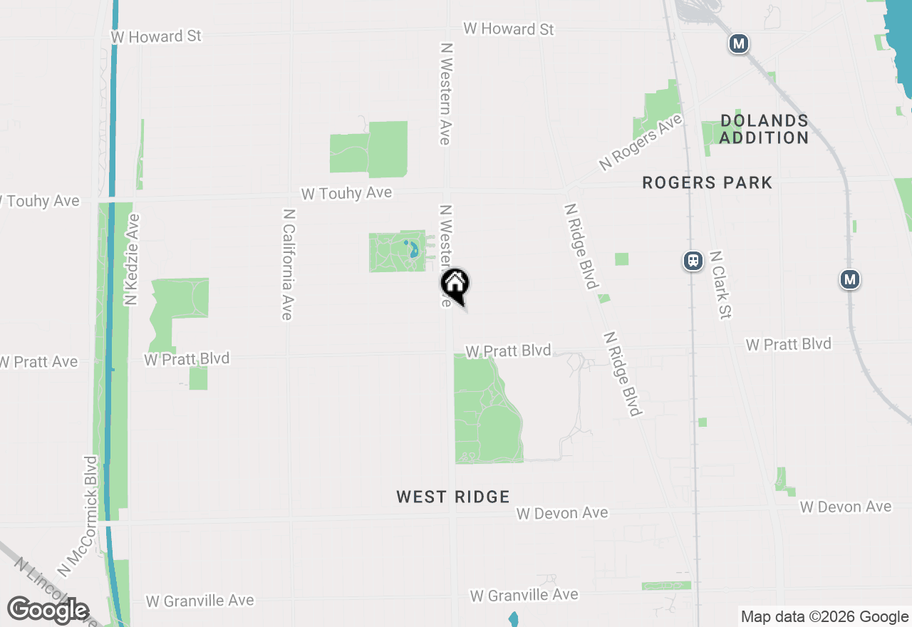 Map of 6915 N Western Avenue #1, Chicago, IL 60645
