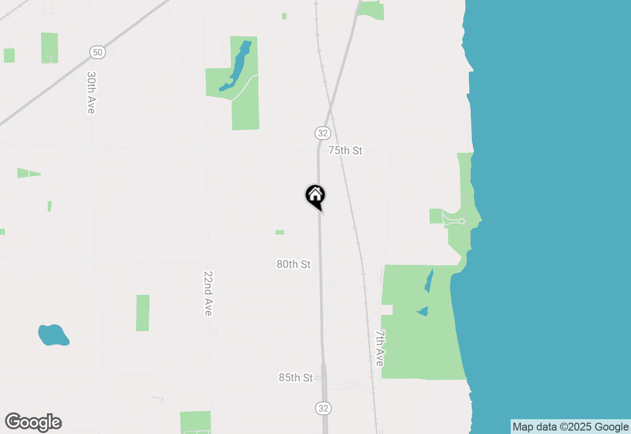 Map of 7818 Sheridan Rd, Kenosha, WI 53143