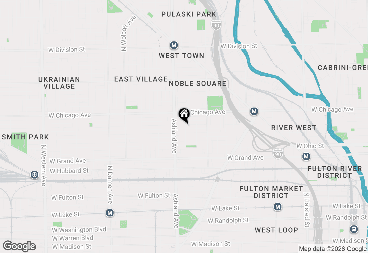 Map of 1500 W Huron Street #C, Chicago, IL 60642