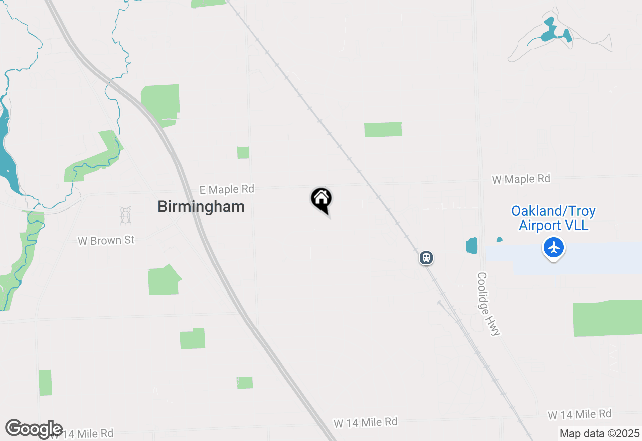 Map of 1646 Villa Road, Birmingham, MI 48009