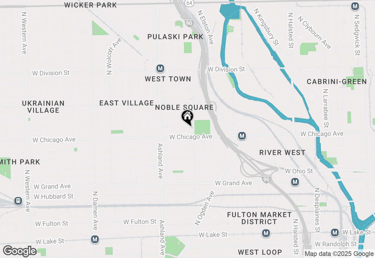 Map of 827 N Bishop Street, Chicago, IL 60642