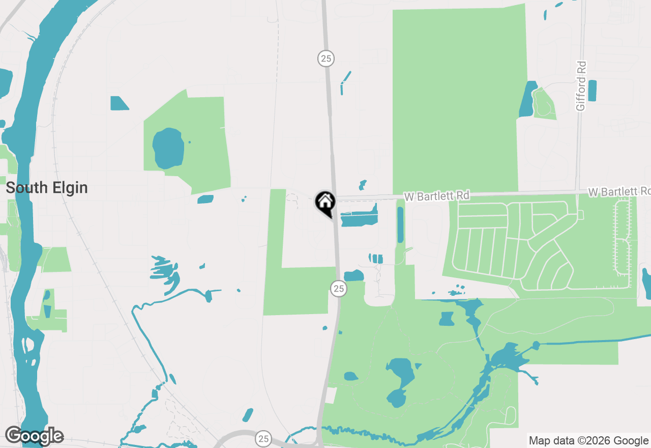 Map of 1097 Moraine Drive, South Elgin, IL 60177