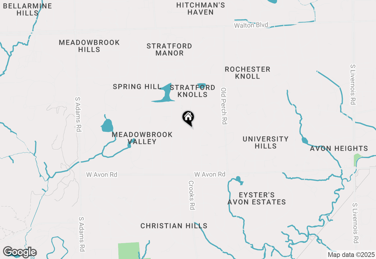 Map of 626 Wilwood Road, Rochester Hills, MI 48309