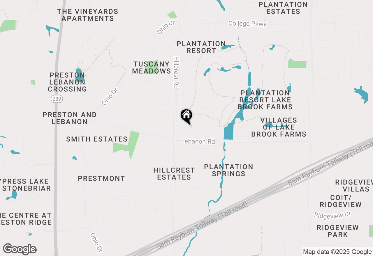 Map of 10704 Tallahassee Drive, Frisco, TX 75035