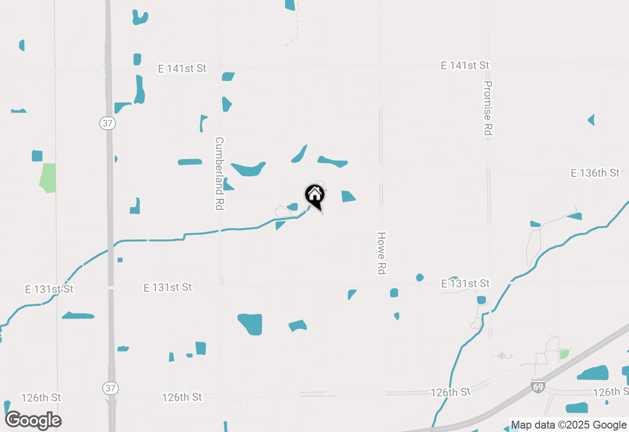 Map of 10175 Pamona Court, Fishers, IN 46038