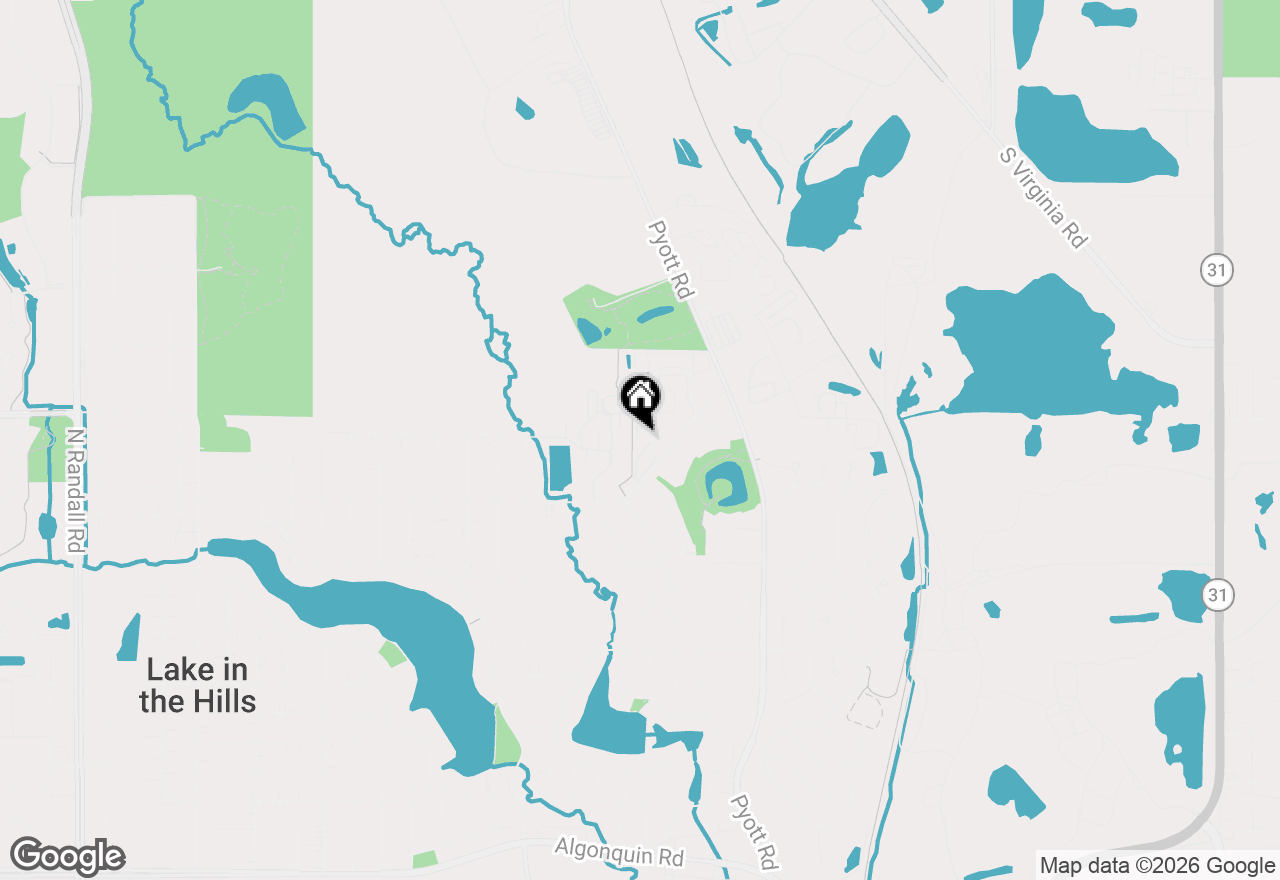 Map of 1313 Cunat Court #3F, Lake In The Hills, IL 60156