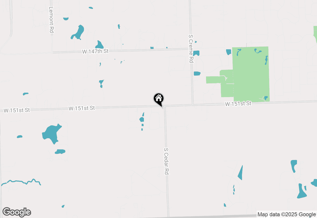 Map of 14848 W Ginger Lane, Homer Glen, IL 60491