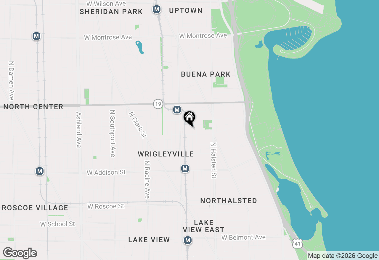 Map of 3815 N Wilton Avenue #1, Chicago, IL 60613