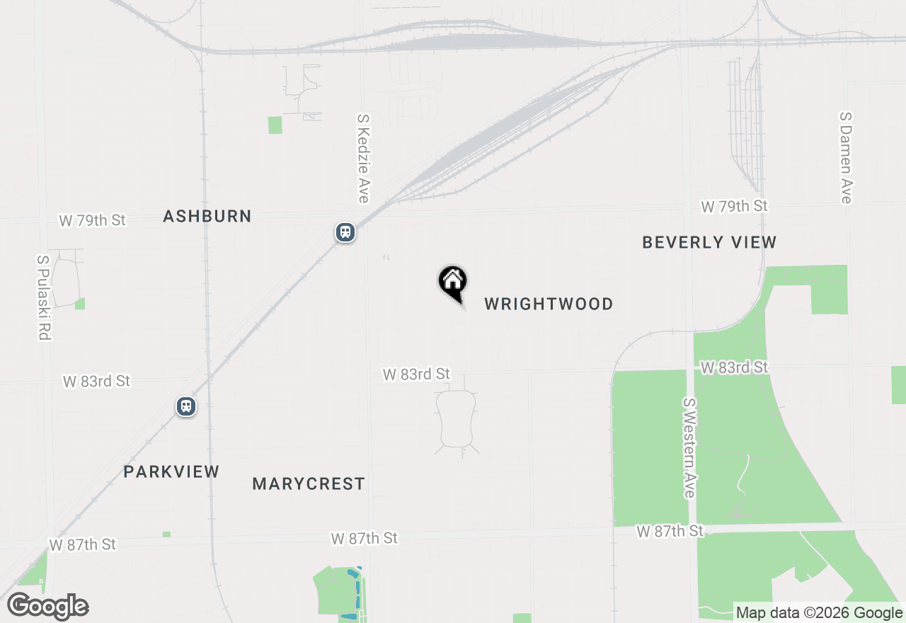 Map of 8129 S Sacramento Avenue, Chicago, IL 60652