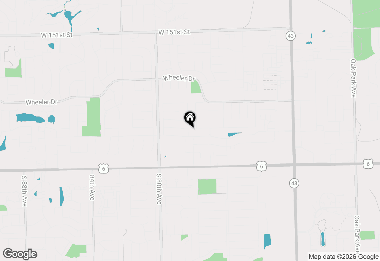 Map of 15631 Harbor Town Drive, Orland Park, IL 60462