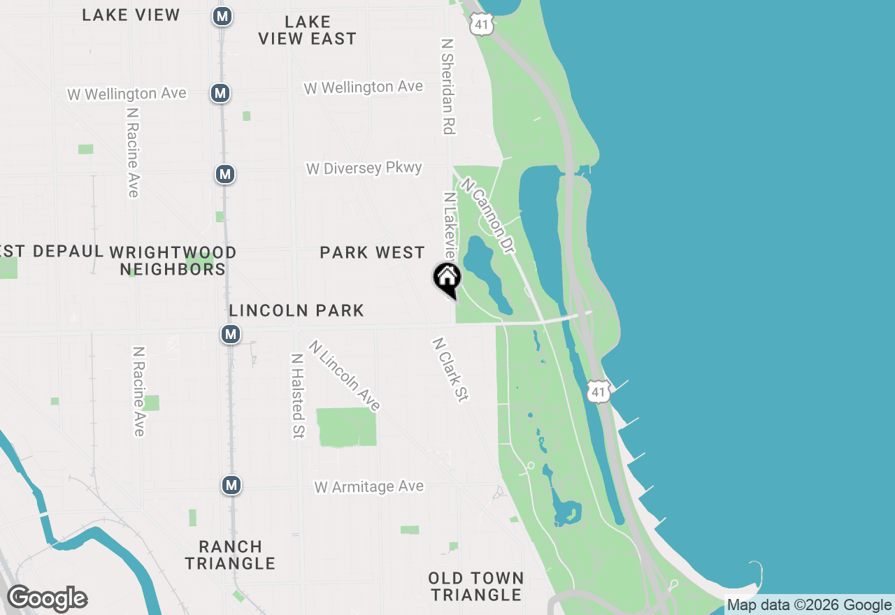 Map of 2430 N Lakeview Avenue #11-12N, Chicago, IL 60614