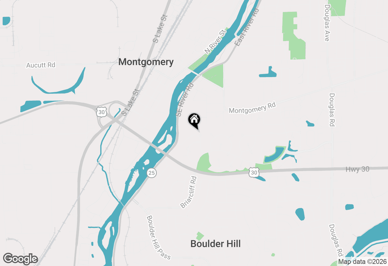 Map of 32 Riverbend Road, Montgomery, IL 60538