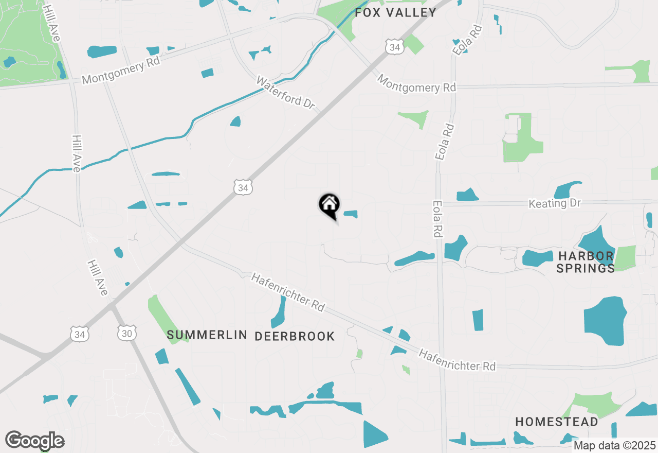 Map of 2153 Ione Lane, Aurora, IL 60503