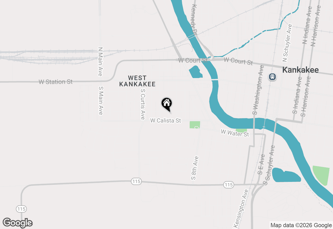 Map of 635 S Alma Avenue, Kankakee, IL 60901