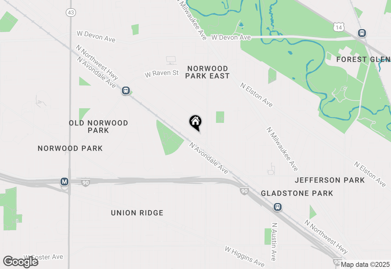 Map of 5801 N Northwest Highway, Chicago, IL 60631