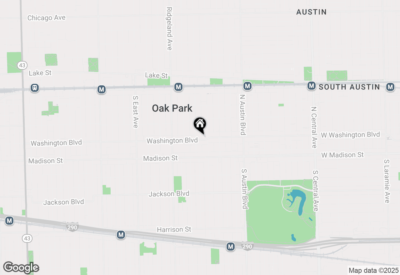 Map of 222 Washington Boulevard #107, Oak Park, IL 60302