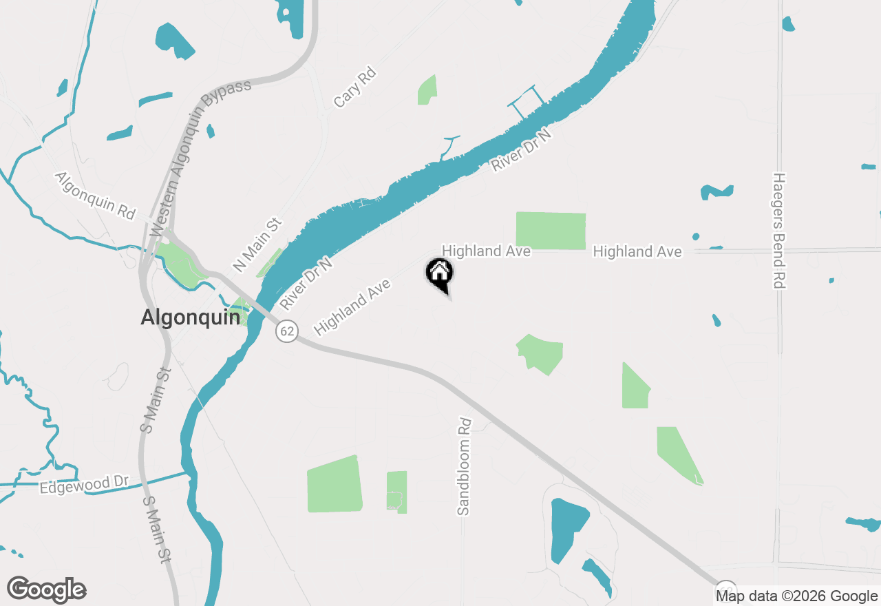 Map of 30 Oxford Court, Algonquin, IL 60102