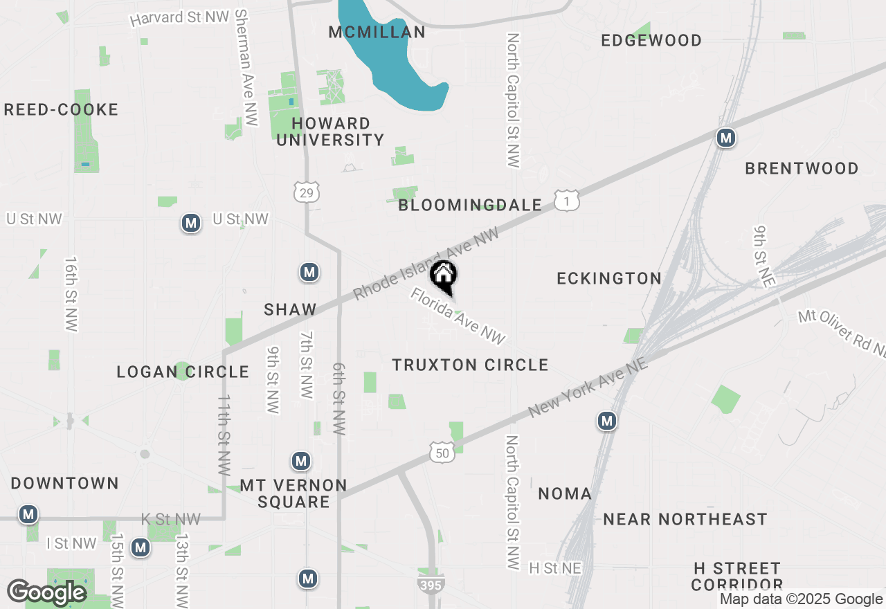 Map of 131 Florida Avenue Nw, Washington, DC 20001