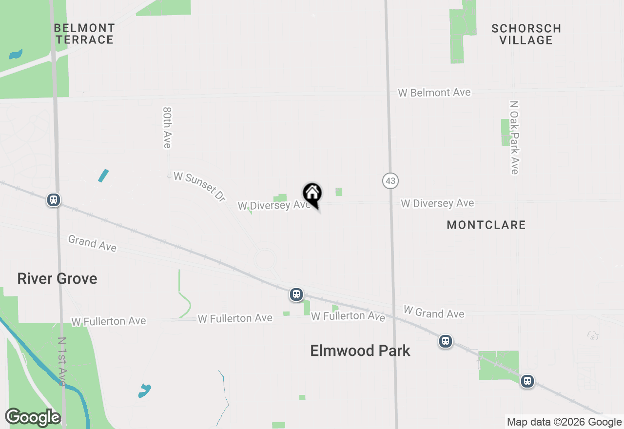 Map of 2731 N 75th Avenue, Elmwood Park, IL 60707