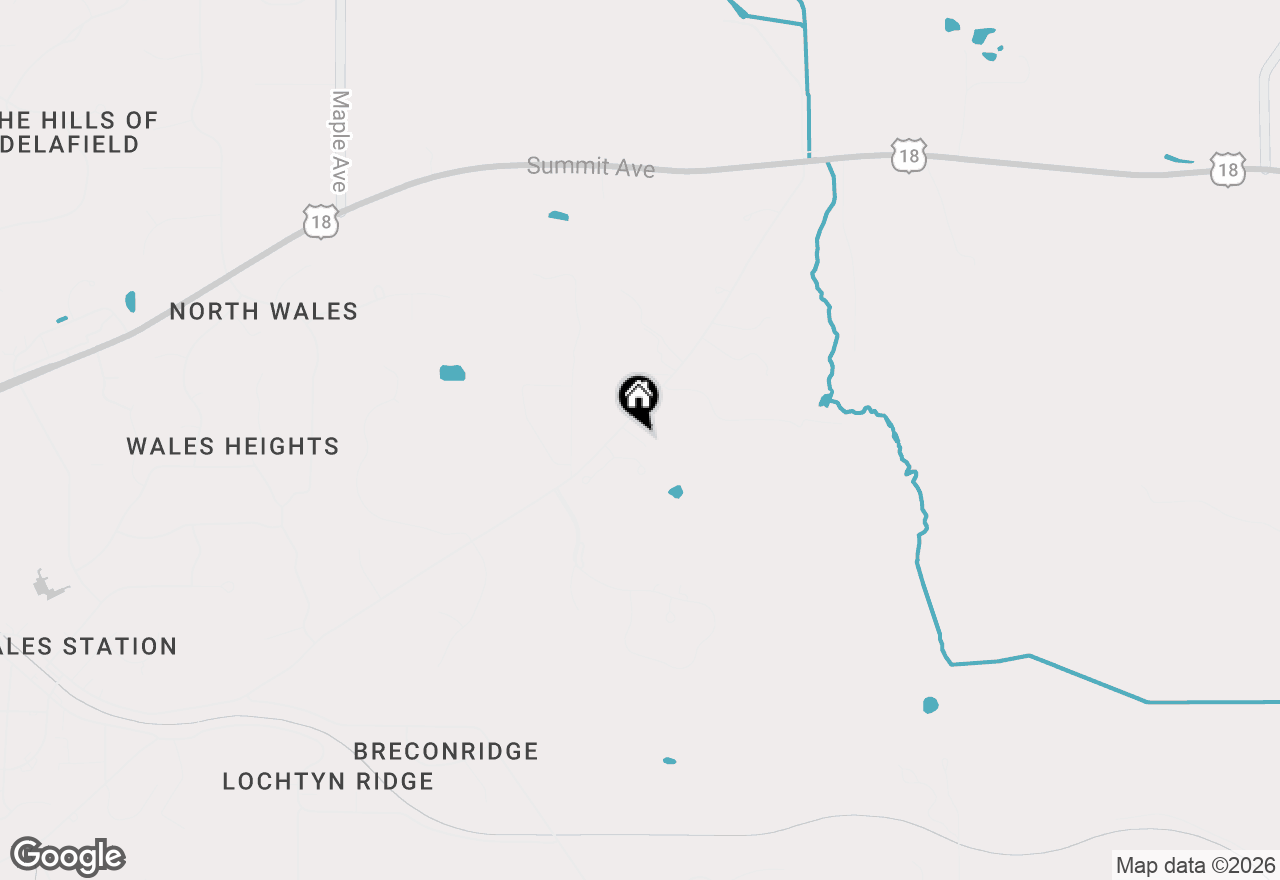 Map of W303S1752 Brandybrook Rd, Waukesha, WI 53188