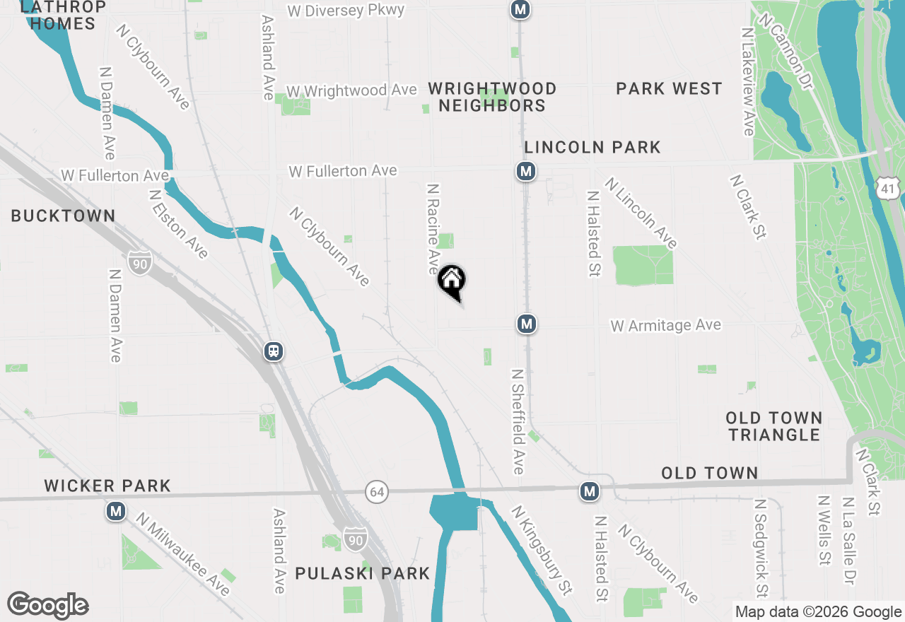Map of (Address confidential), Chicago, Illinois 60614