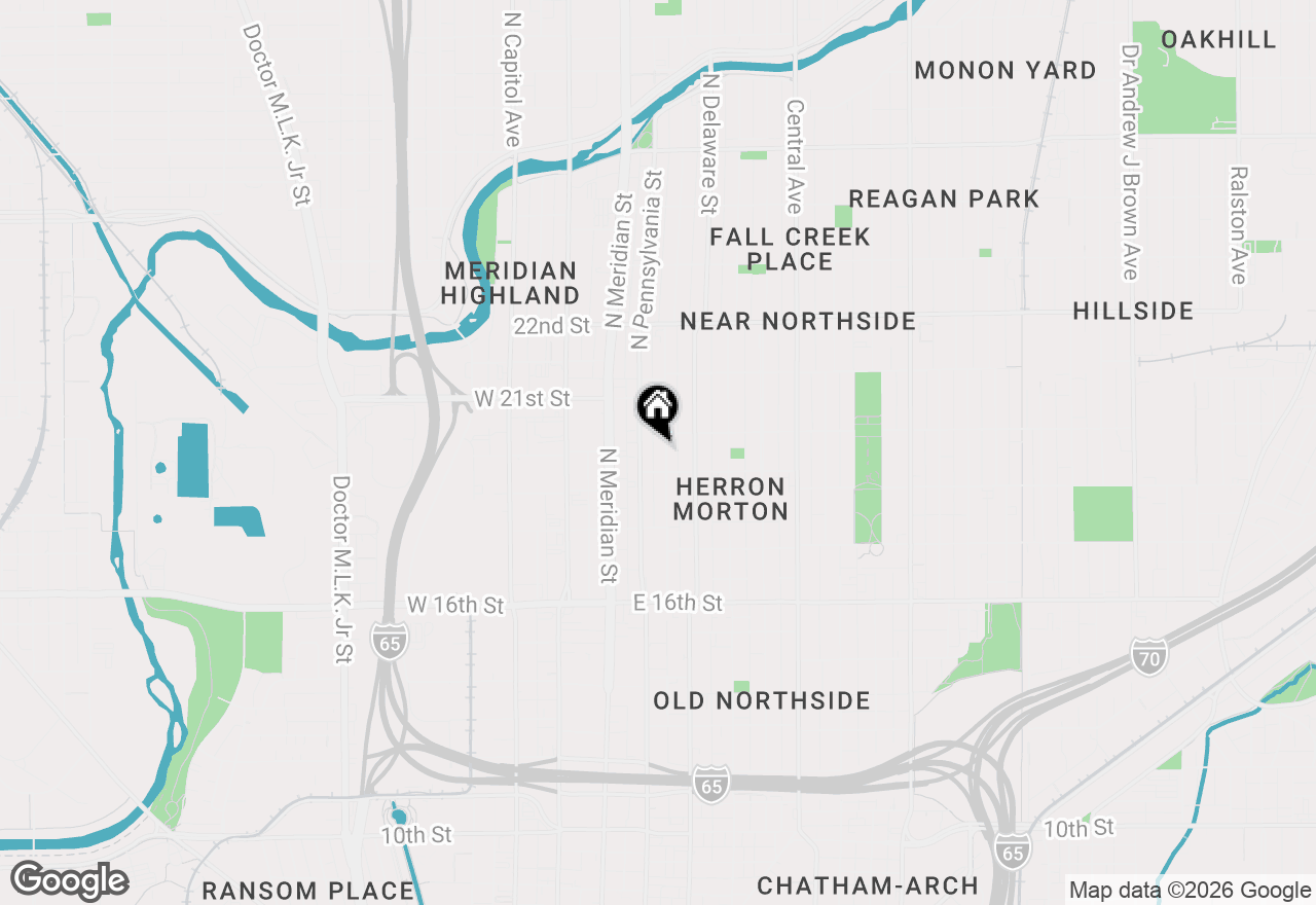 Map of 1924 N Talbott Street #5, Indianapolis, IN 46202