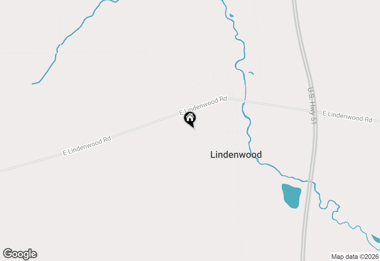 Map of 15825 E Lindenwood Road, Lindenwood, IL 61049