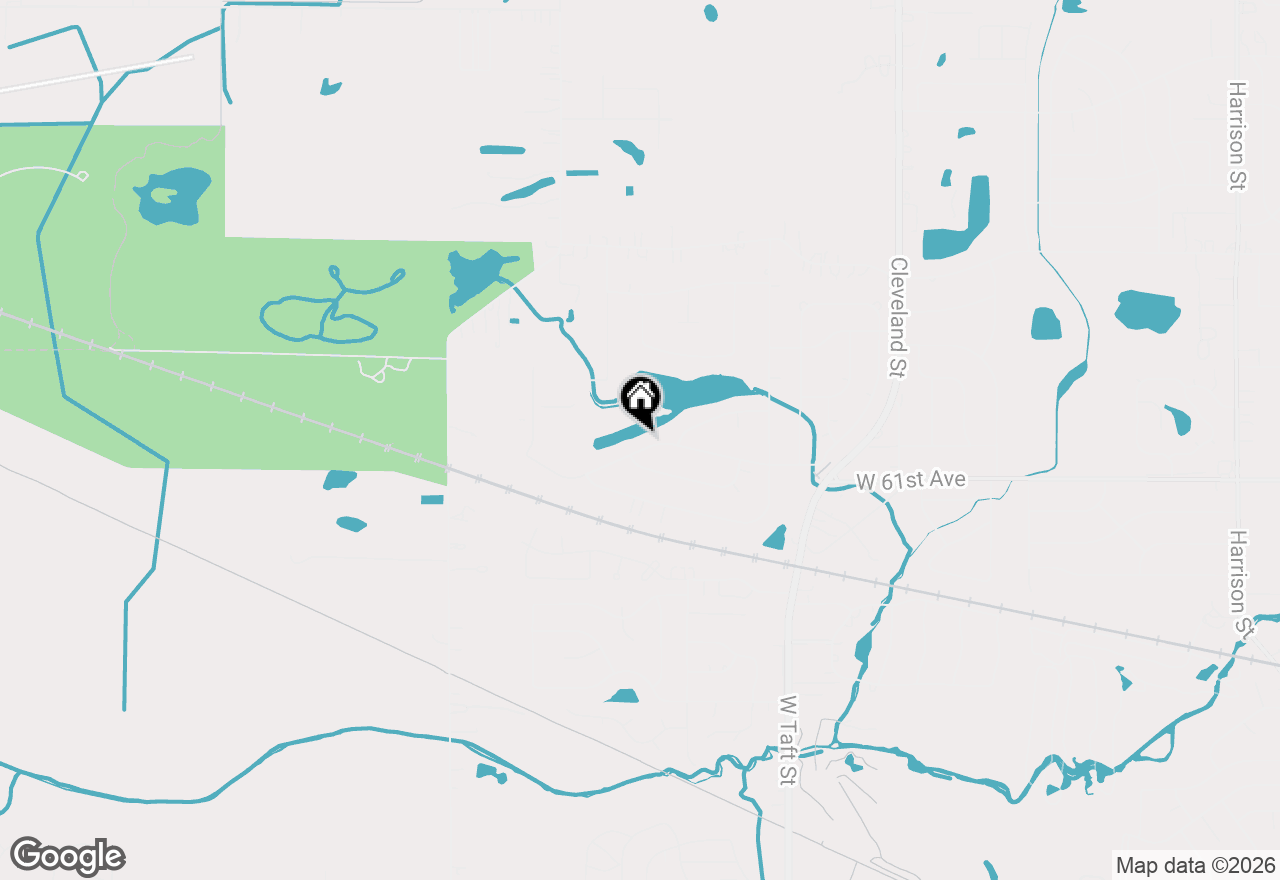 Map of 2812 W 60th Drive, Merrillville, IN 46410