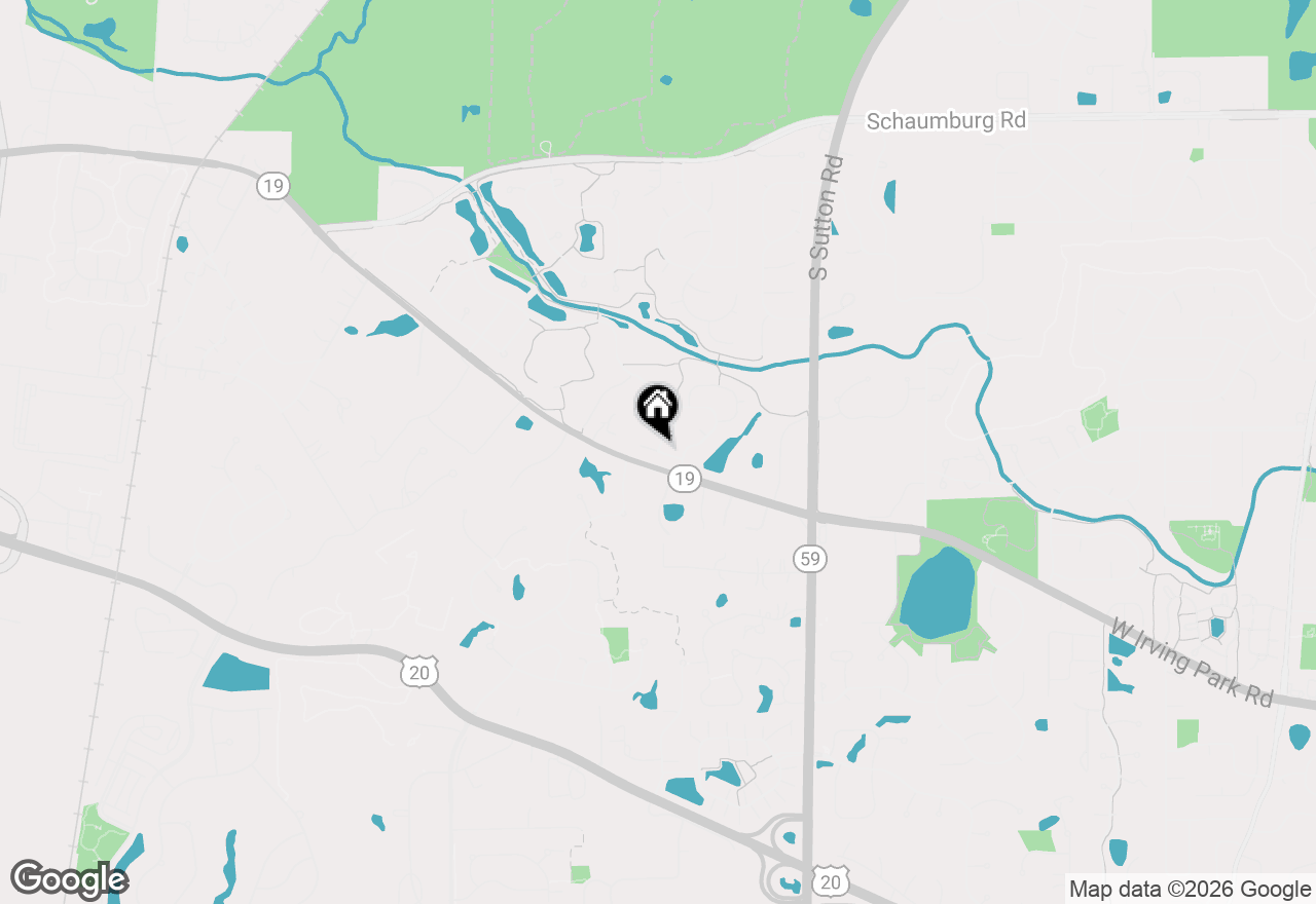 Map of 1287 Foxglove Drive, Bartlett, IL 60103