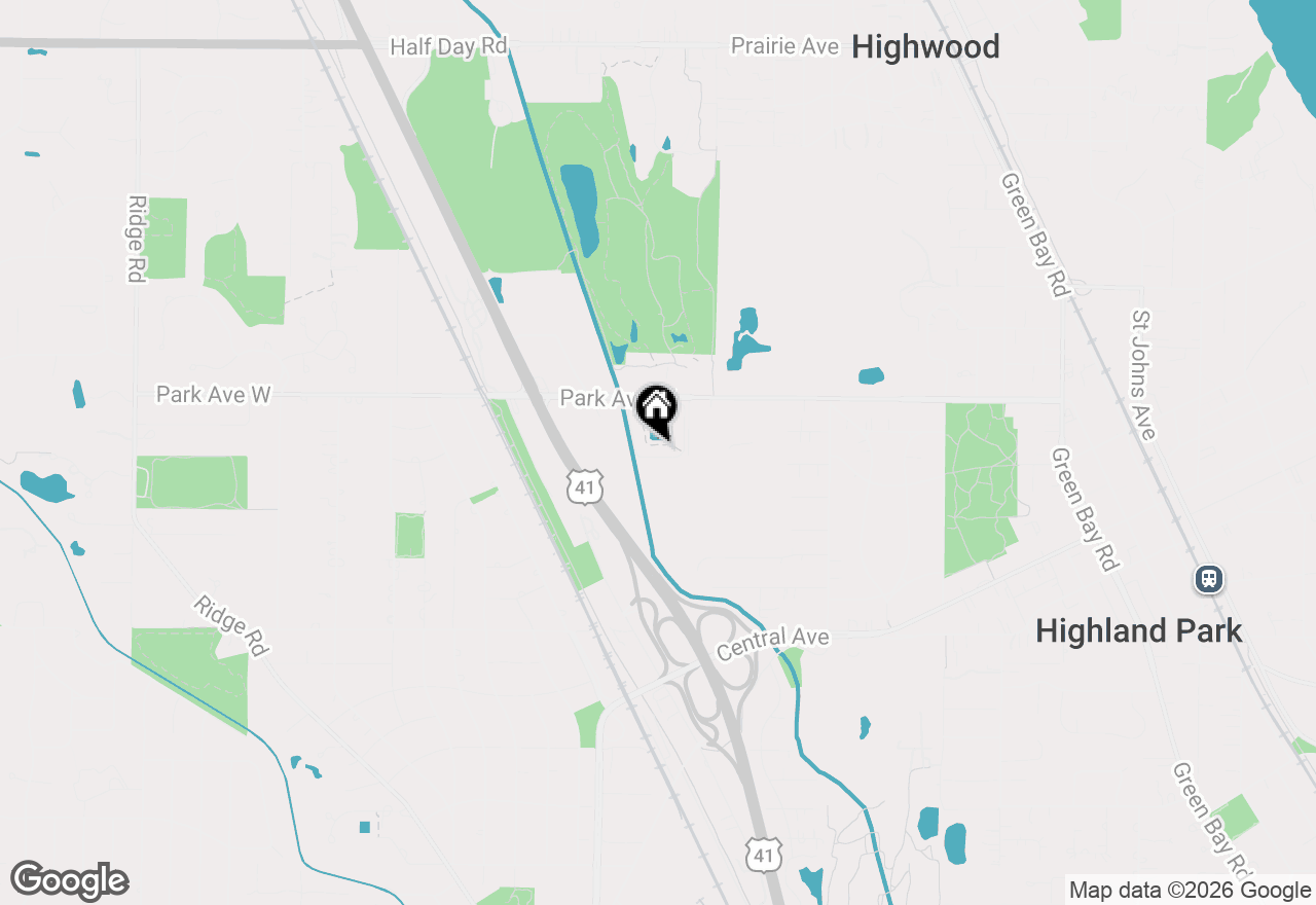 Map of 1240 Park Avenue W #309, Highland Park, IL 60035