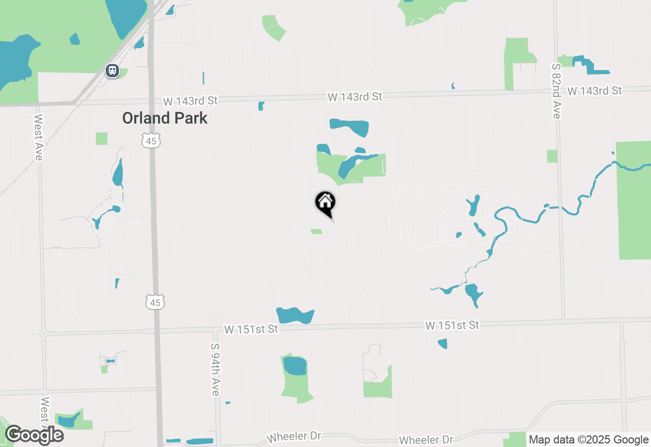 Map of 9086 Carlisle Lane, Orland Park, IL 60462