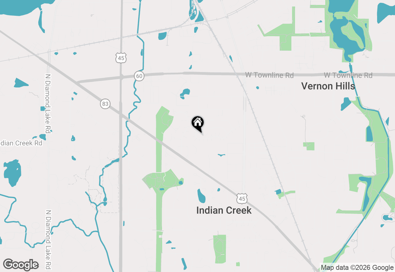 Map of 1230 Orleans Drive, Mundelein, IL 60060
