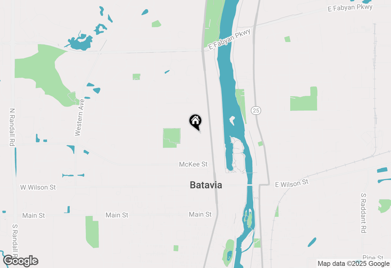 Map of 349 N Lincoln Street, Batavia, IL 60510