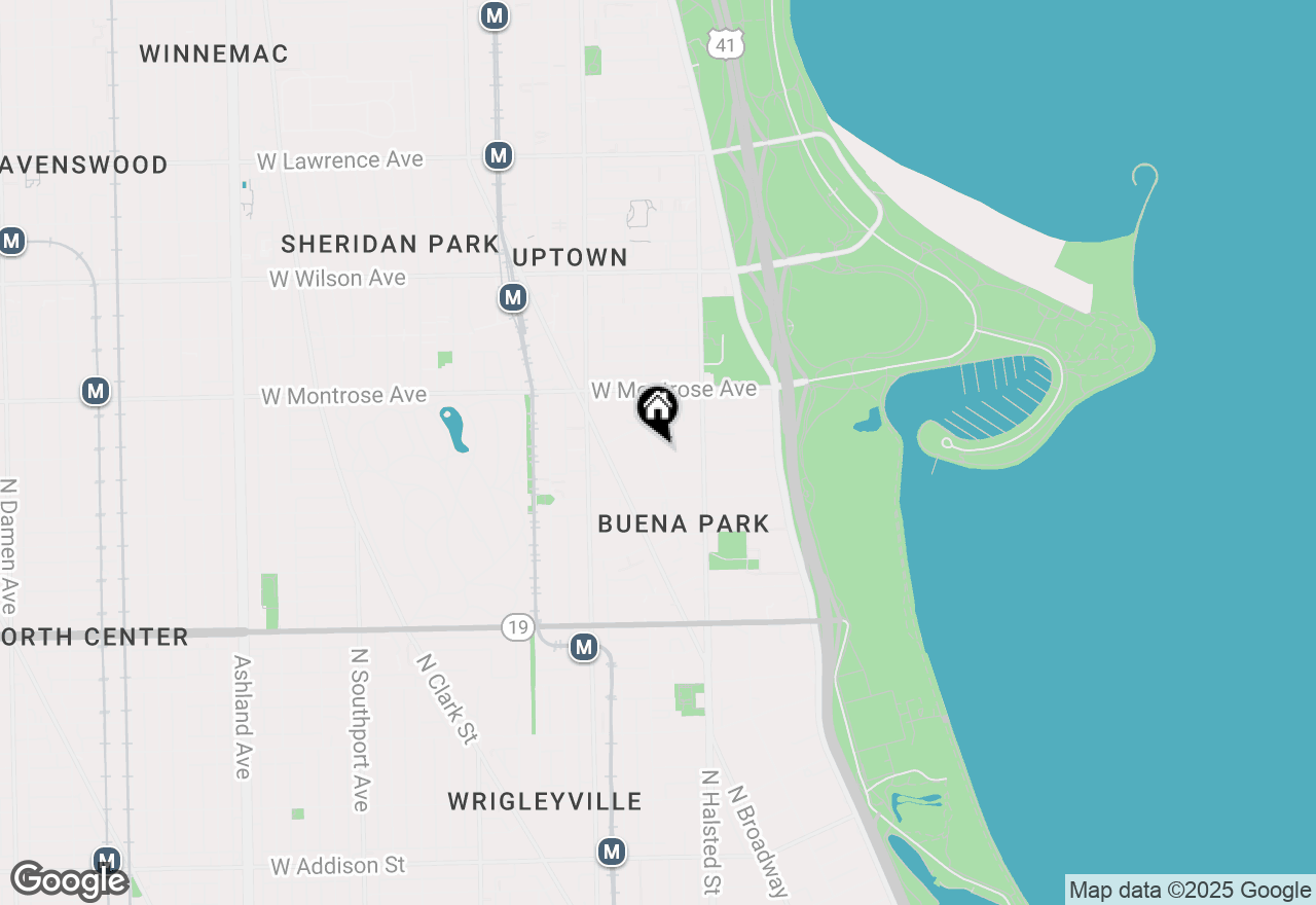 Map of 4249 N Hazel Street, Chicago, IL 60613